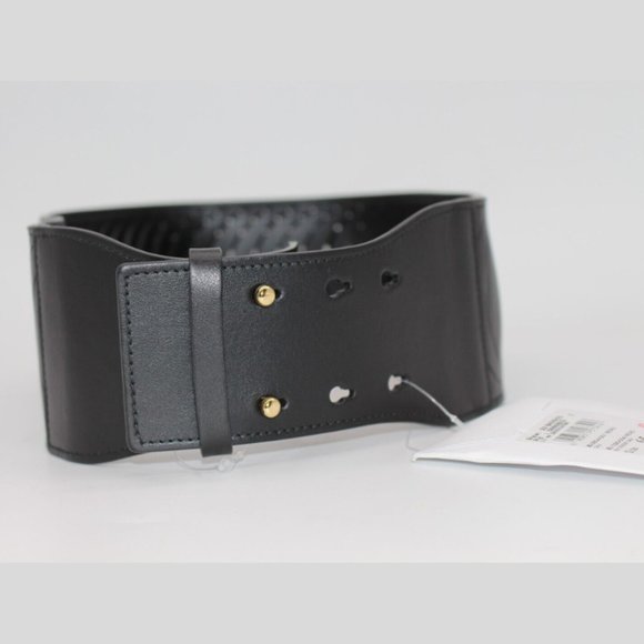 $595 Salvatore Ferragamo BLACK CALF Leather Belt Size 65,70,75,80,85 - Picture 2 of 11